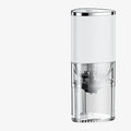 Frosted white or black portable electric coffee grinder with ceramic burr and USB cable