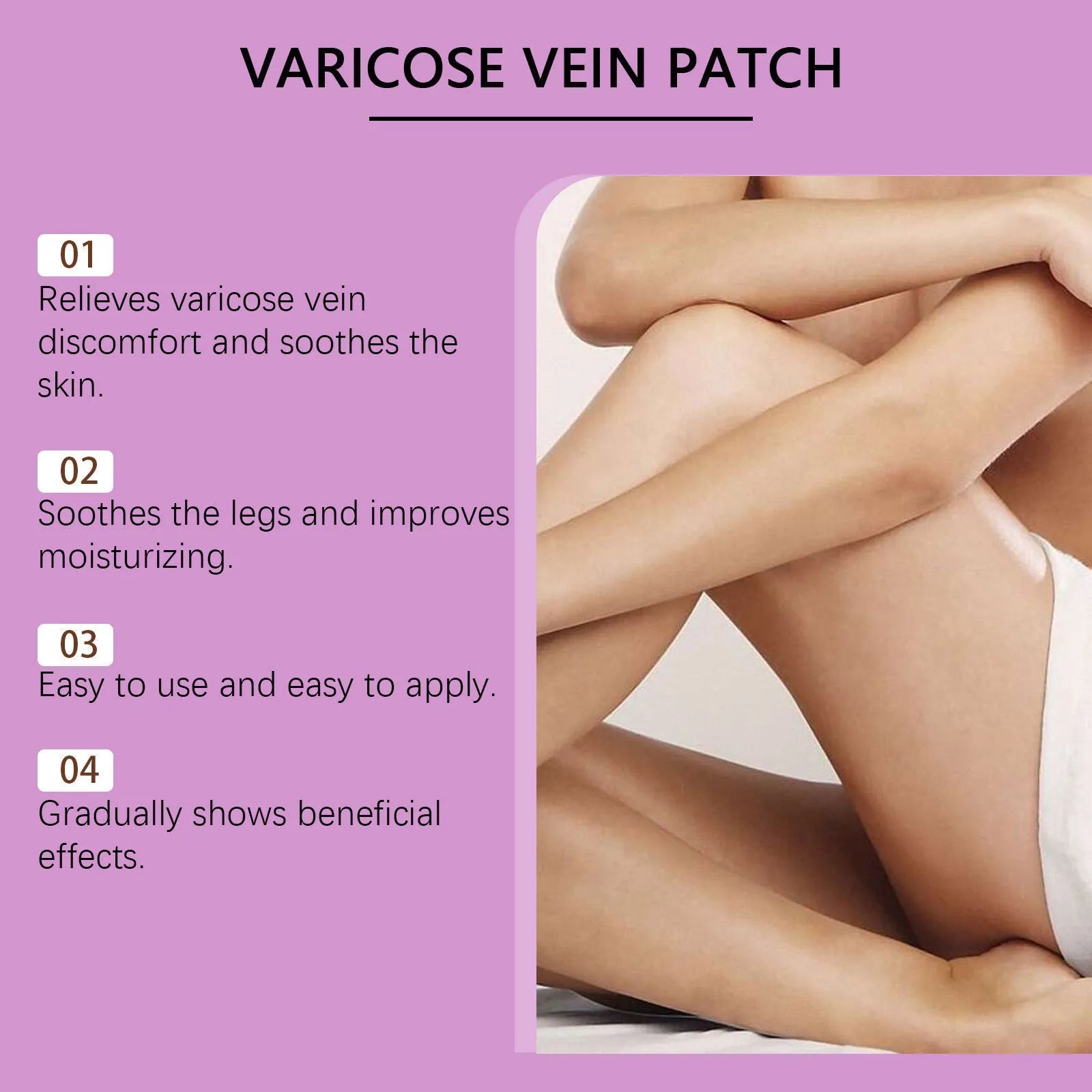 Four micro needle patches with botanical ingredient formula for targeted skincare application