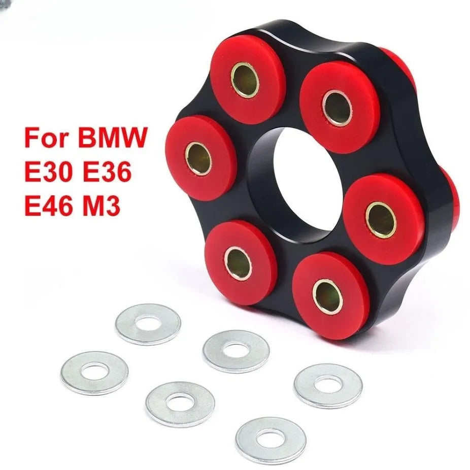 Red polyurethane aluminium drive shaft bracket for BMW E28, E46, E36, E30 M3 vehicles