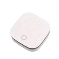 White USB-powered car air purifier with negative ion sterilisation for small spaces