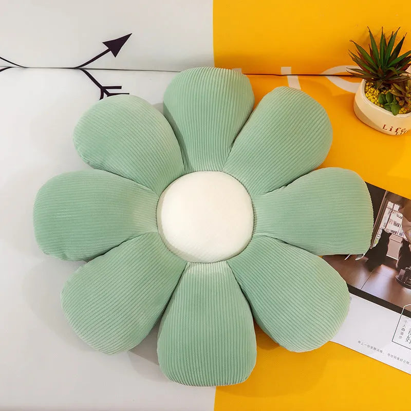 Small daisy petal plush cushion with PP cotton filling, 40cm size, pink colour