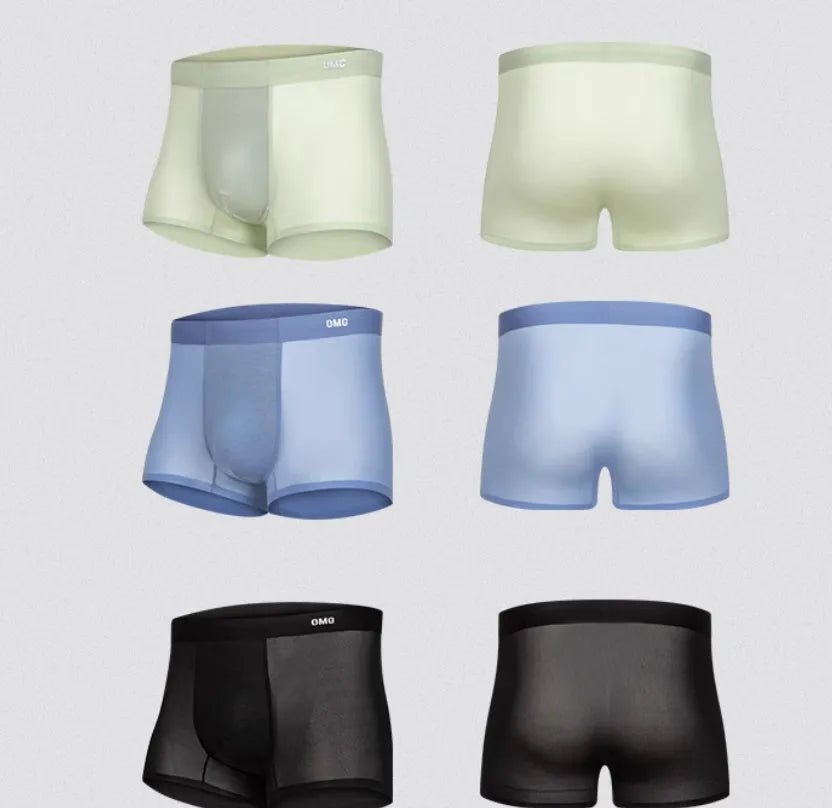Seamless antibacterial fitness underwear in four colour options with size range from L to 3XL