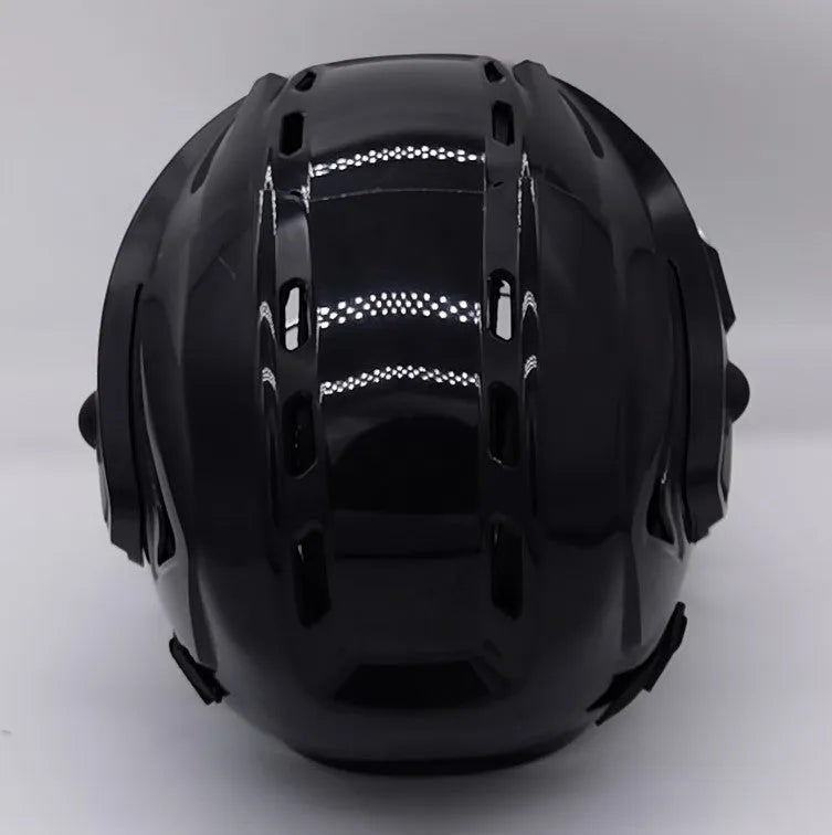 Multi-sport anti-fall helmet for ice hockey rugby and roller skating in black blue red white sizes S M L