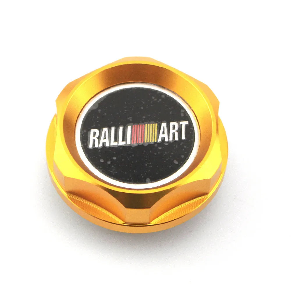 Aluminium alloy oil filter cap for Mitsubishi cars in a selection of six colours