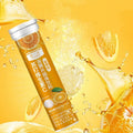 Bottle of orange-flavoured soda VC effervescent tablets, 4g x 20 pieces, solid beverage