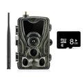 Outdoor waterproof surveillance field camera with camouflage finish and 120-degree lens