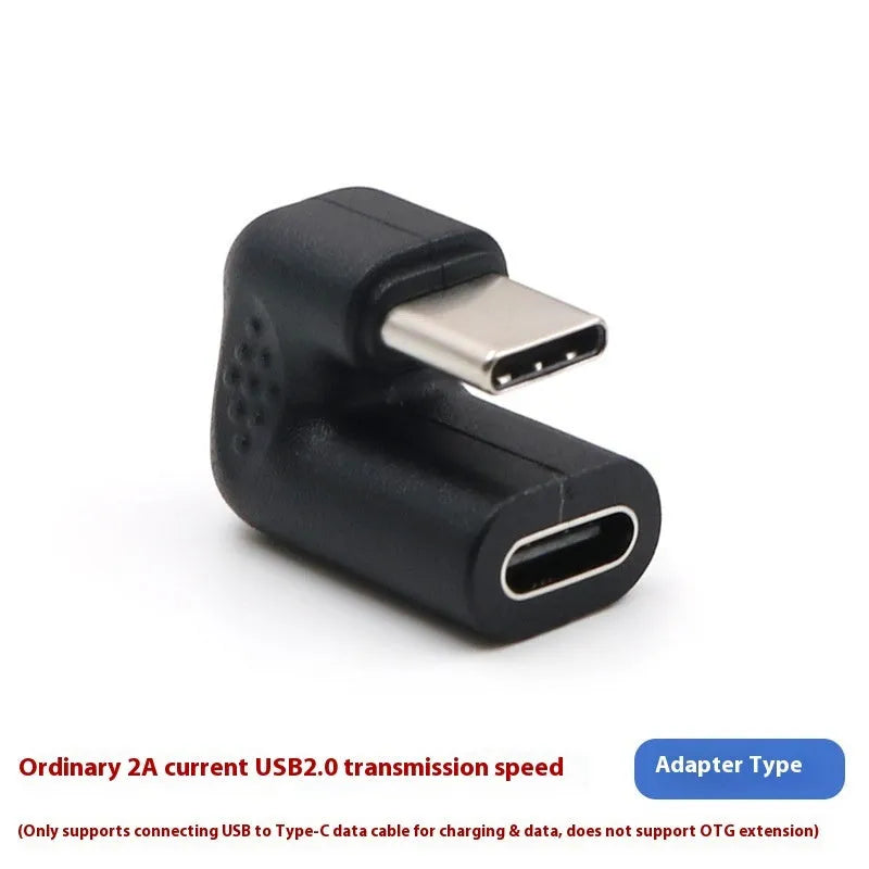 Plastic male to female adapter extension cable with U-bend design and four adapter pieces