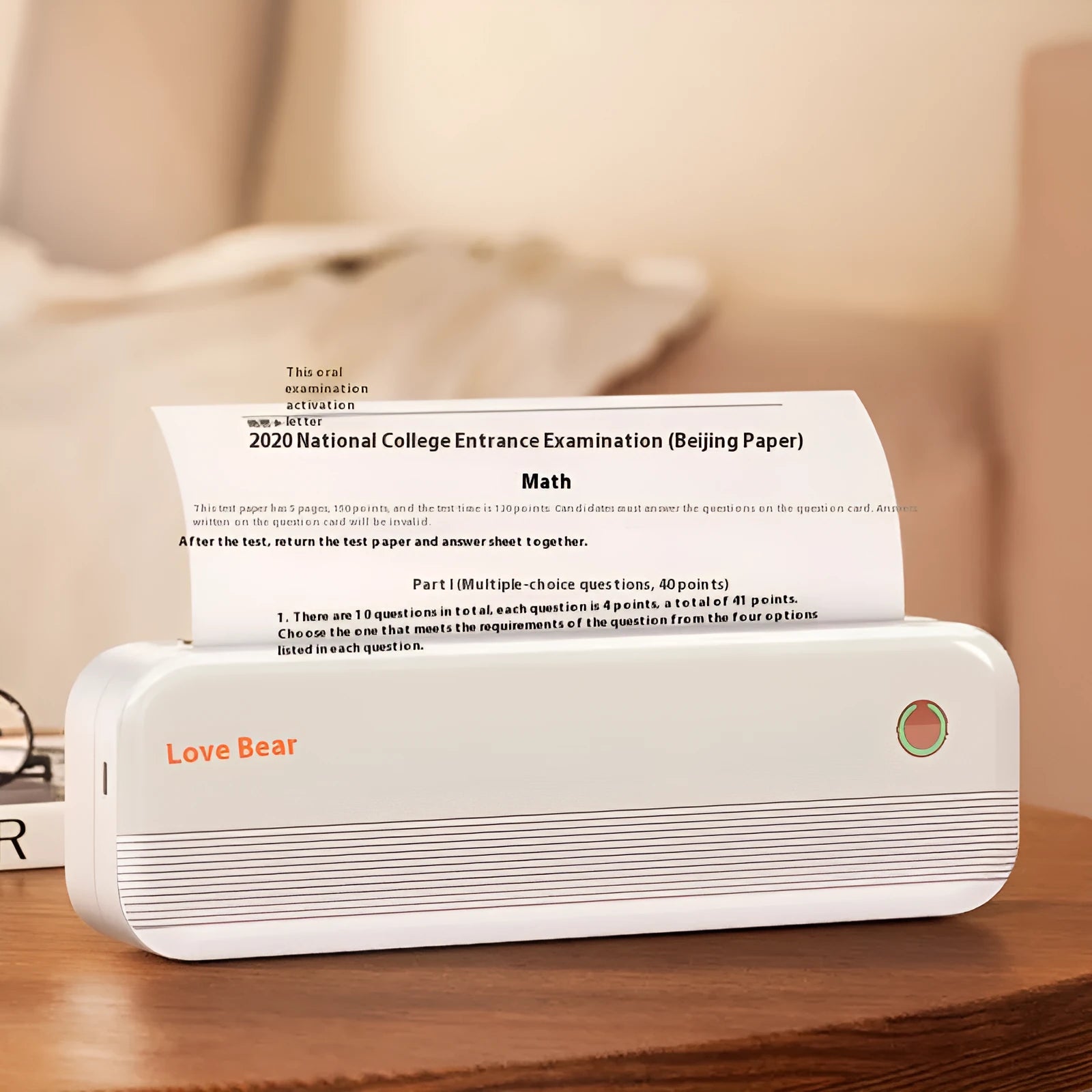 Ailixiong P40 small portable A4 thermal printer in compact design