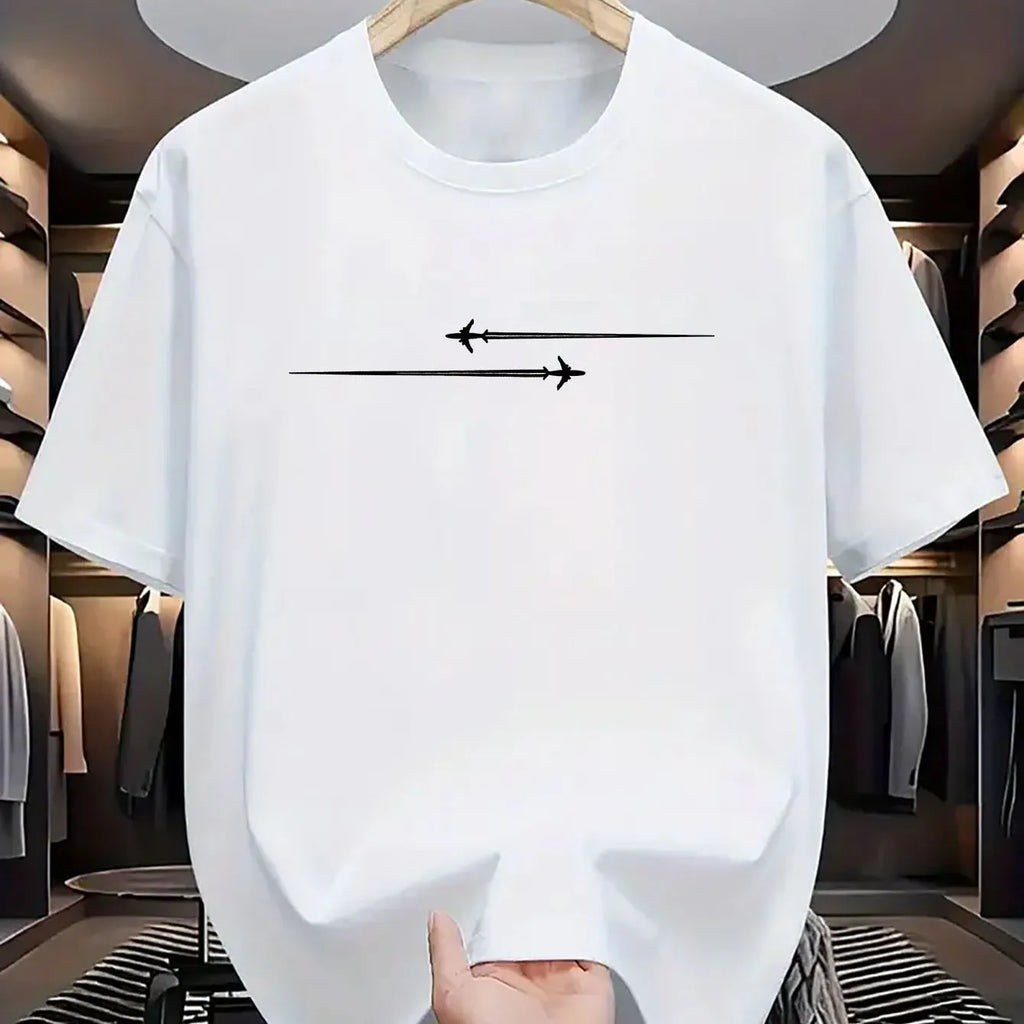 Loose fit cotton blend t-shirt with cartoon pattern in multiple colour options