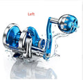 All-metal drum sea fishing casting reel with ball handle, TC300 or TC500, left or right hand