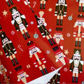 Christmas gift wrapping paper with printed snowman design on double copper paper 50x70cm