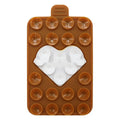 Double sided silicone suction cup phone case holder in gray white colour with hot pressing finish