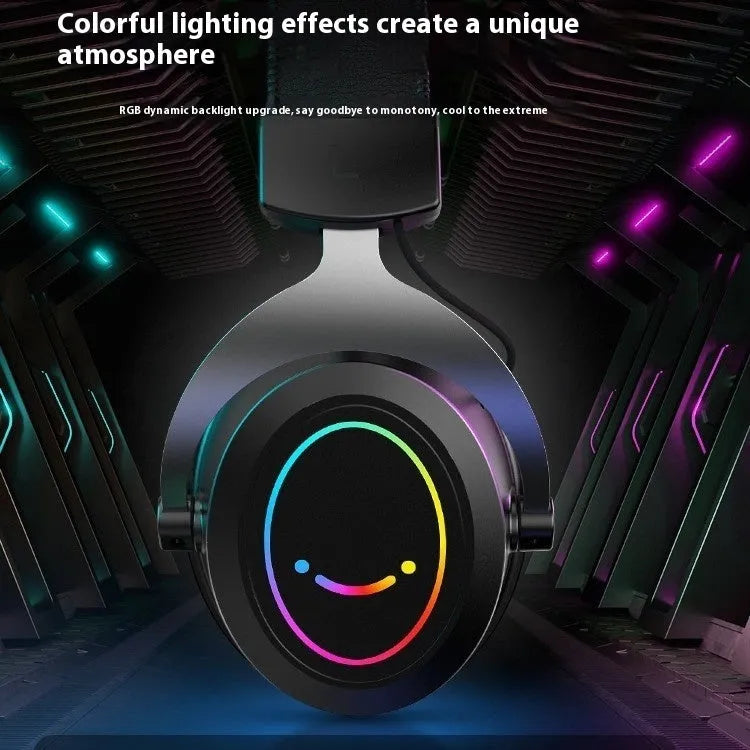 H3 black wired gaming headset for e-sports with 4D sound effect and zero latency