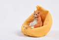 Small lazy cat figurine with miniature sofa car dashboard ornament