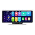 10-inch dashboard driving recorder with touch screen display showing navigation interface