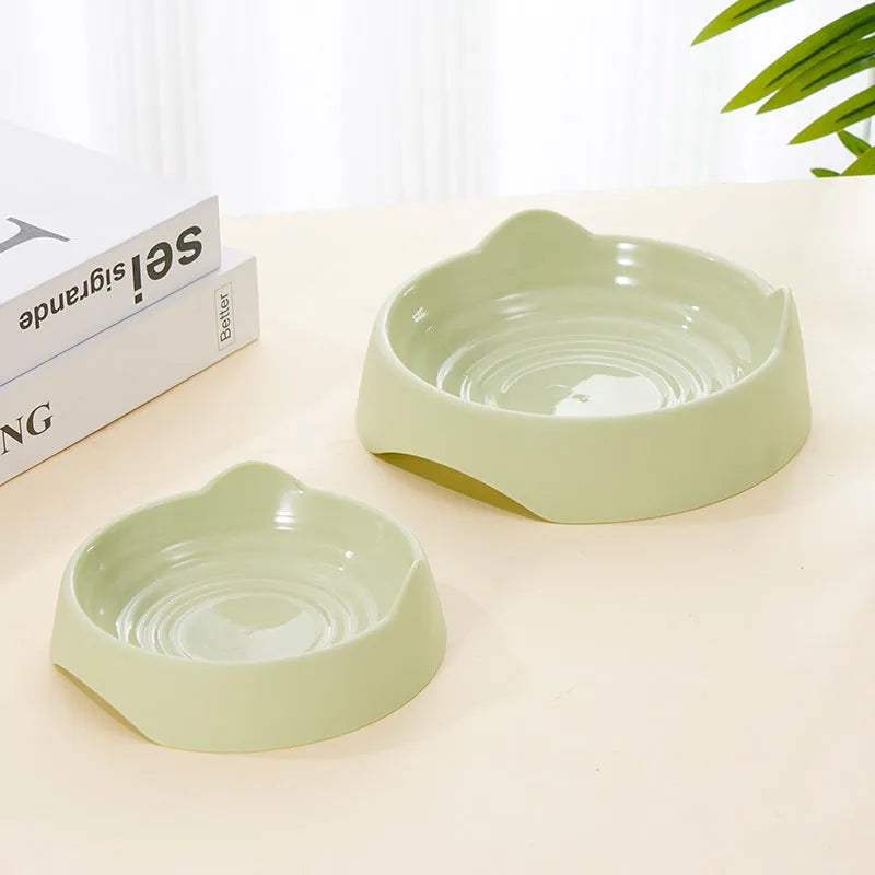 Blue ceramic dog slow feeder bowl with raised maze pattern for fast-eating dogs.