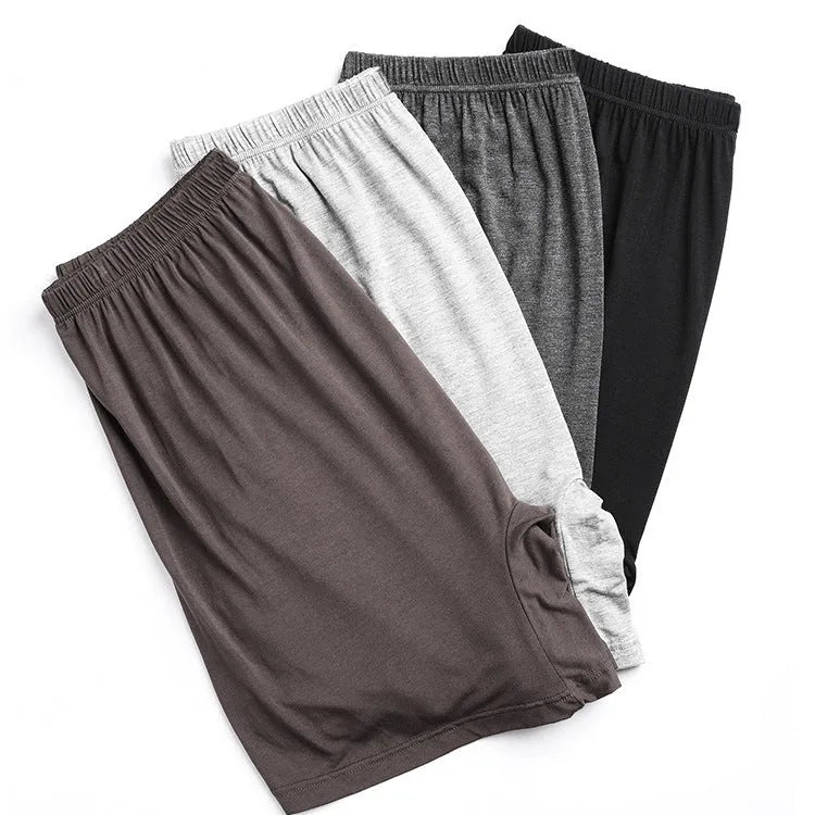Men's solid colour modal boxers on a white background, showing high waist design.
