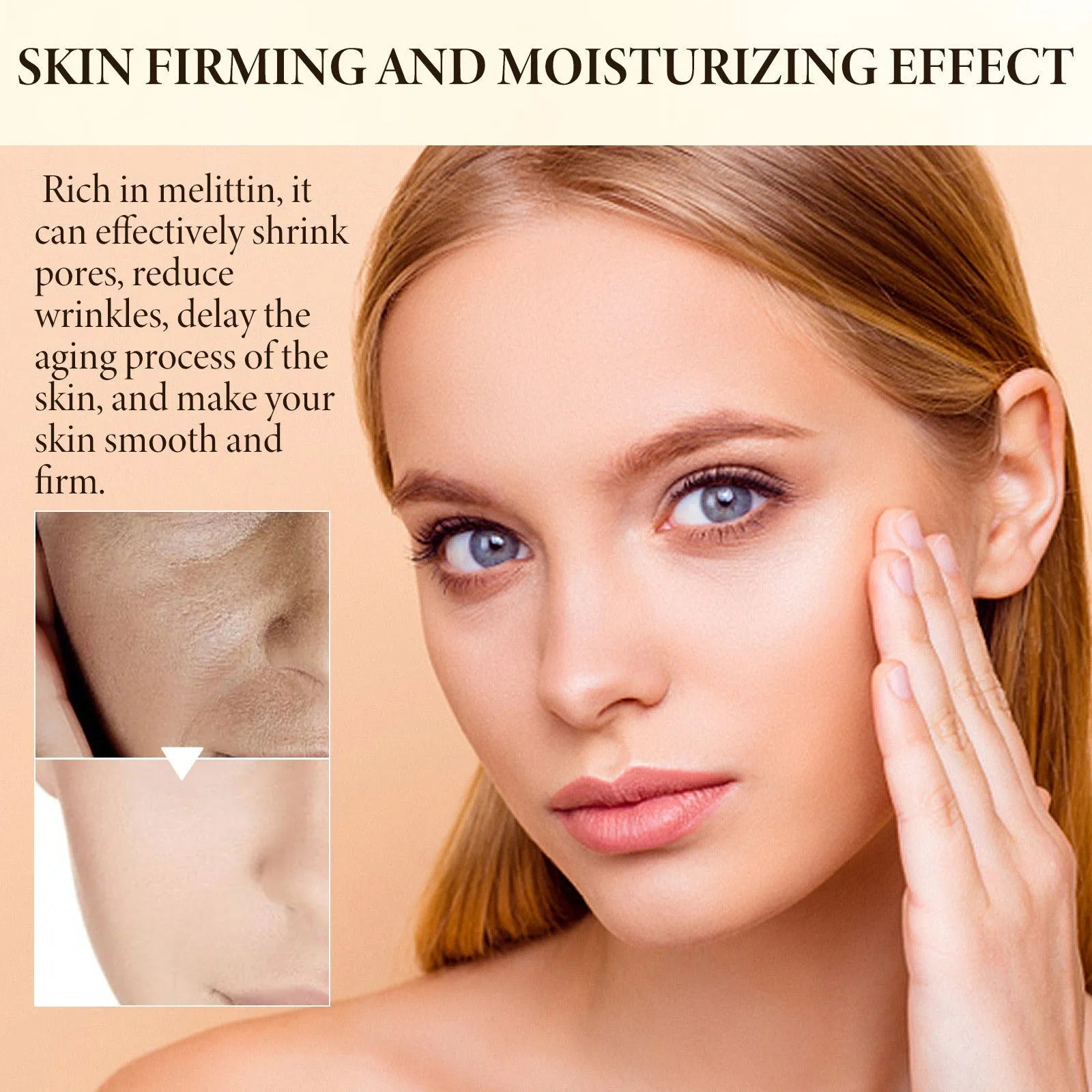 OUHOE Bee Firming Cream jar with hydrating and nourishing properties for facial application