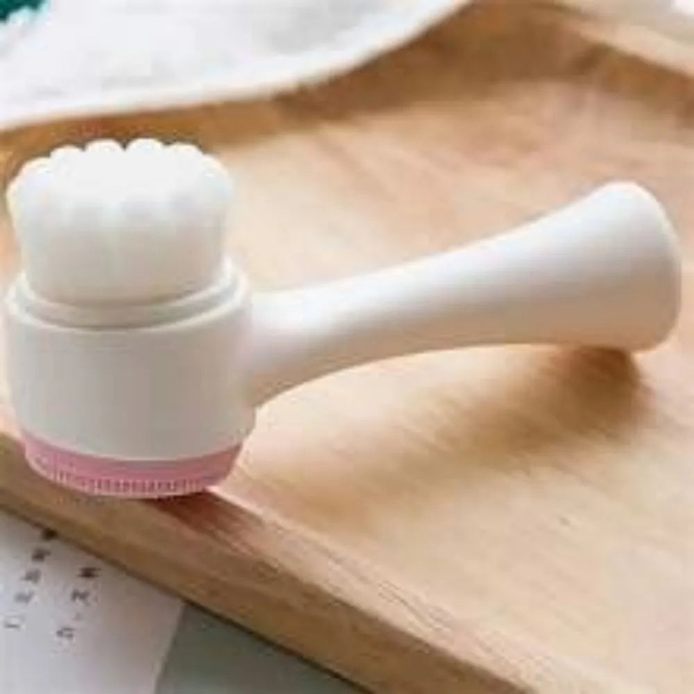 Blue pet paw brush with nylon bristles for dogs and cats grooming