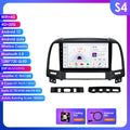 9-inch Android Car GPS navigation screen for Hyundai Santa Fe 2 2006-2012 with Carplay and WIFI connectivity