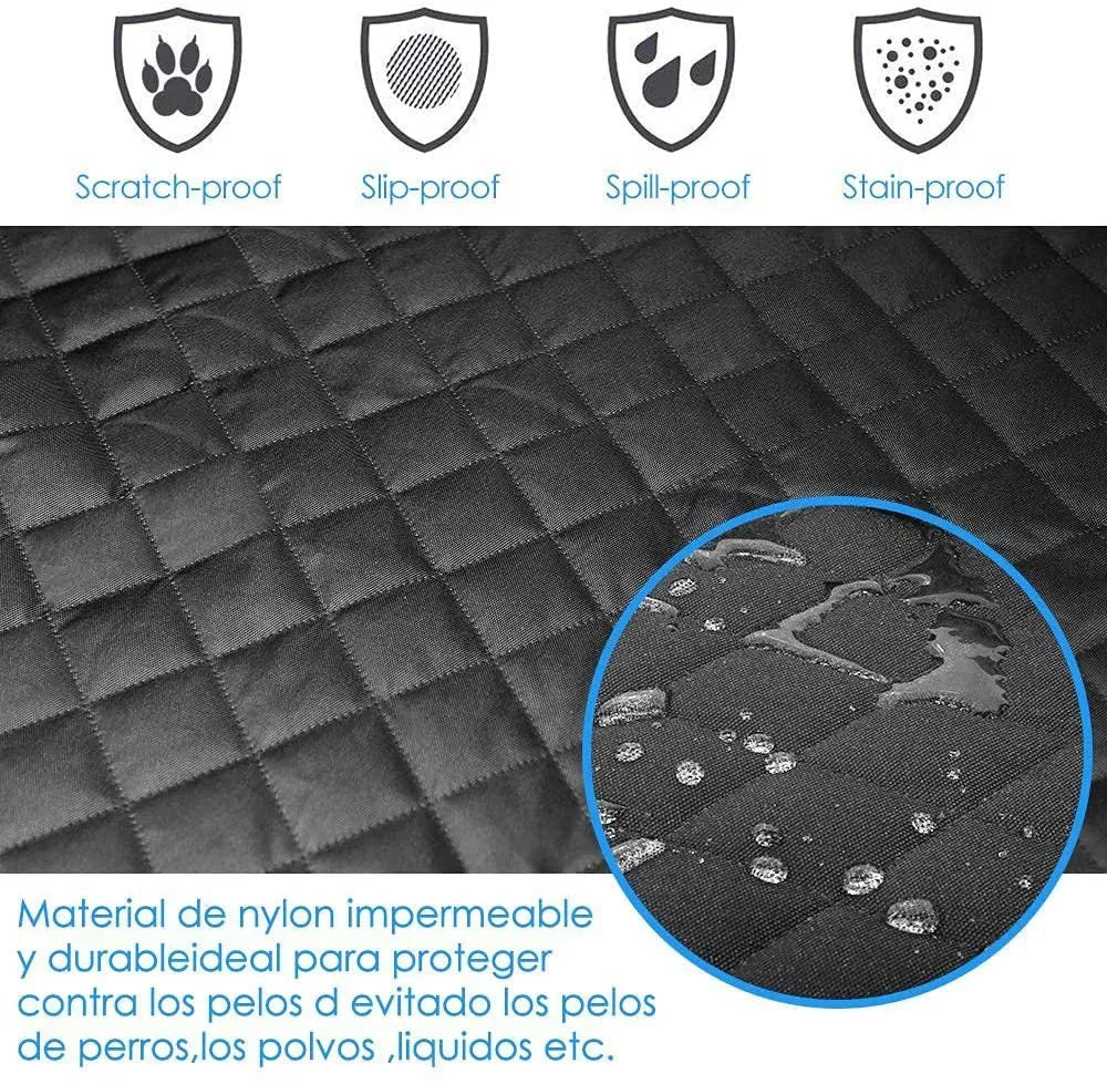 New waterproof dog car boot mat in grey 600D Oxford cloth with anti-skid net and storage bag for medium and large dogs