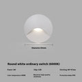 Human induction outdoor foot lamp with aluminium shell, 85 x 85 mm size, in black, grey, or white