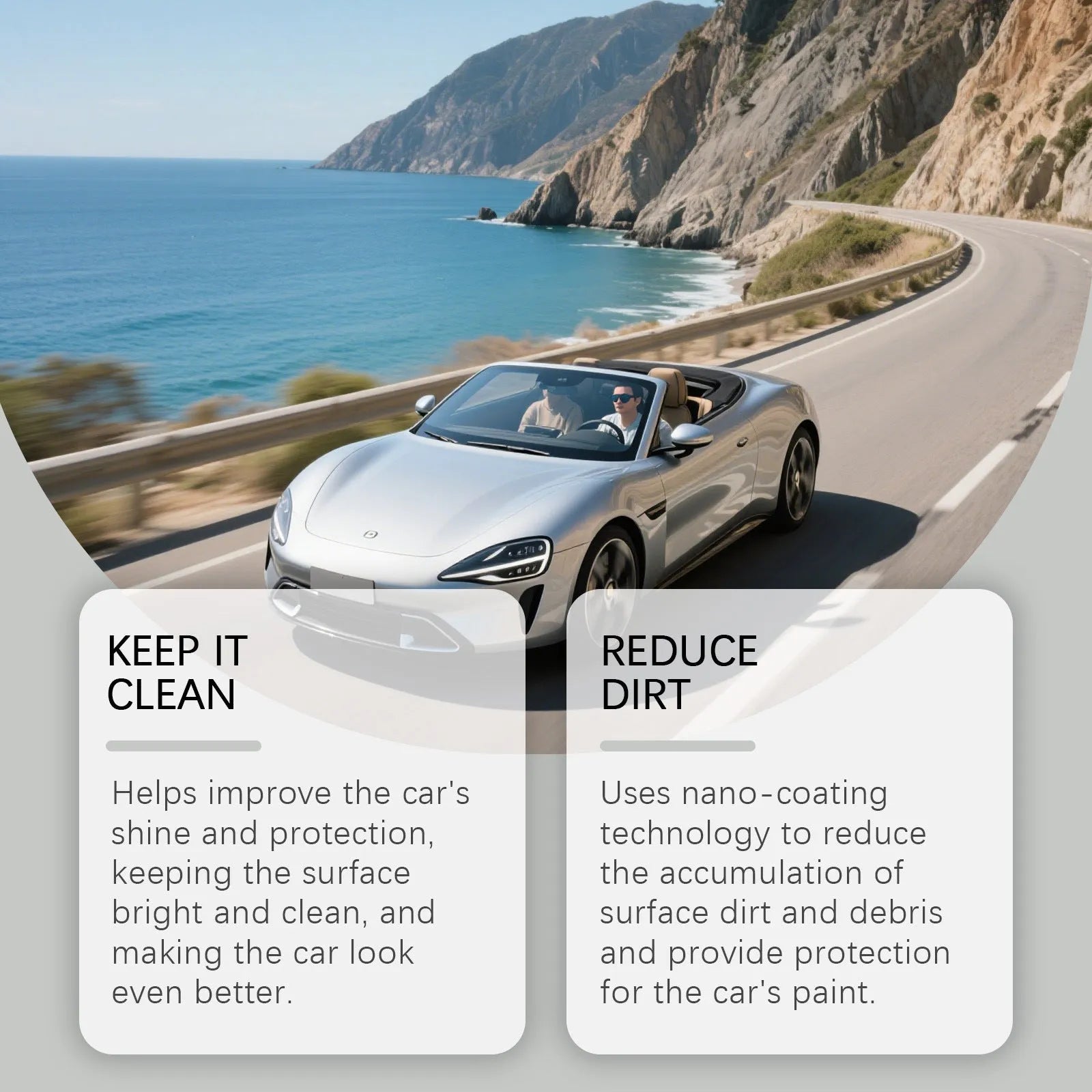 120ml aerosol can of ceramic coating spray for car paint protection.