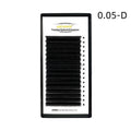 16-row dense false eyelashes made of mink hair in various lengths on a card.