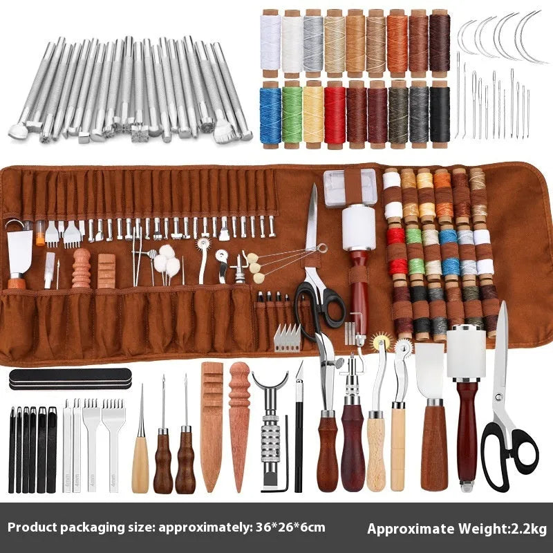 Leather tools suit DIY sewing tool set for leather cutting and trimming