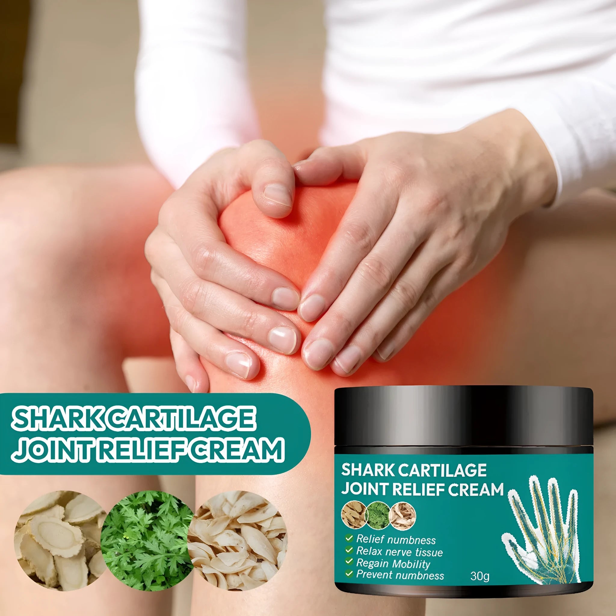 30g tube of Joint Neck Cream, a moisturising cream for knee and joint relief.