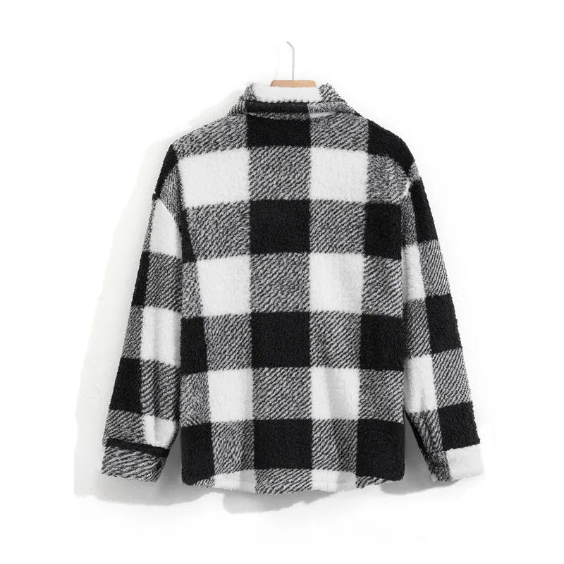 Men's fleece-lined polyester casual jacket, loose fit, top stitched slit pocket, black coffee light gray, S-2XL