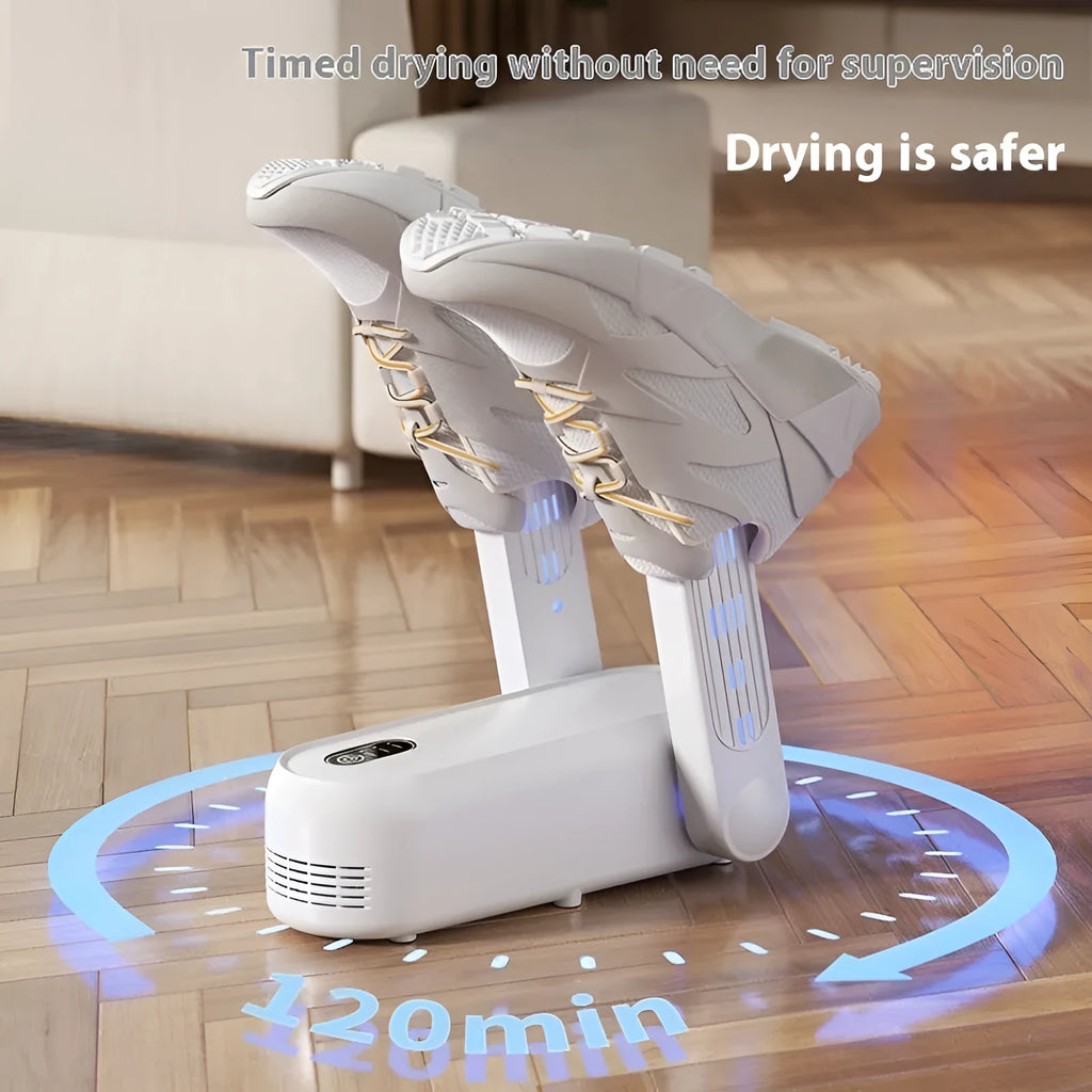 D4 black automatic shoe dryer with timing function and waterproof heating technology
