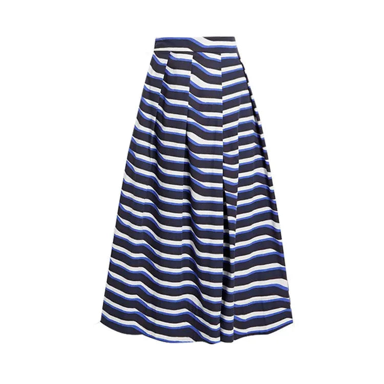 Women's vintage denim swimsuit one-piece with coordinating skirt in Y258 colour
