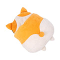 Orange semi-closed cat sleeping bag bed measuring 65 cm by 53 cm