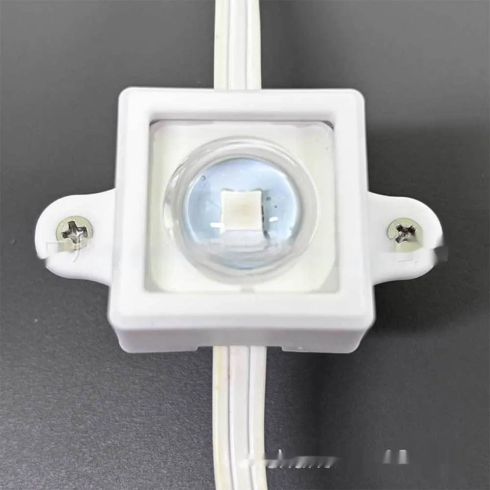White plastic LED light protective lampshade cover measuring 1.7cm by 6cm
