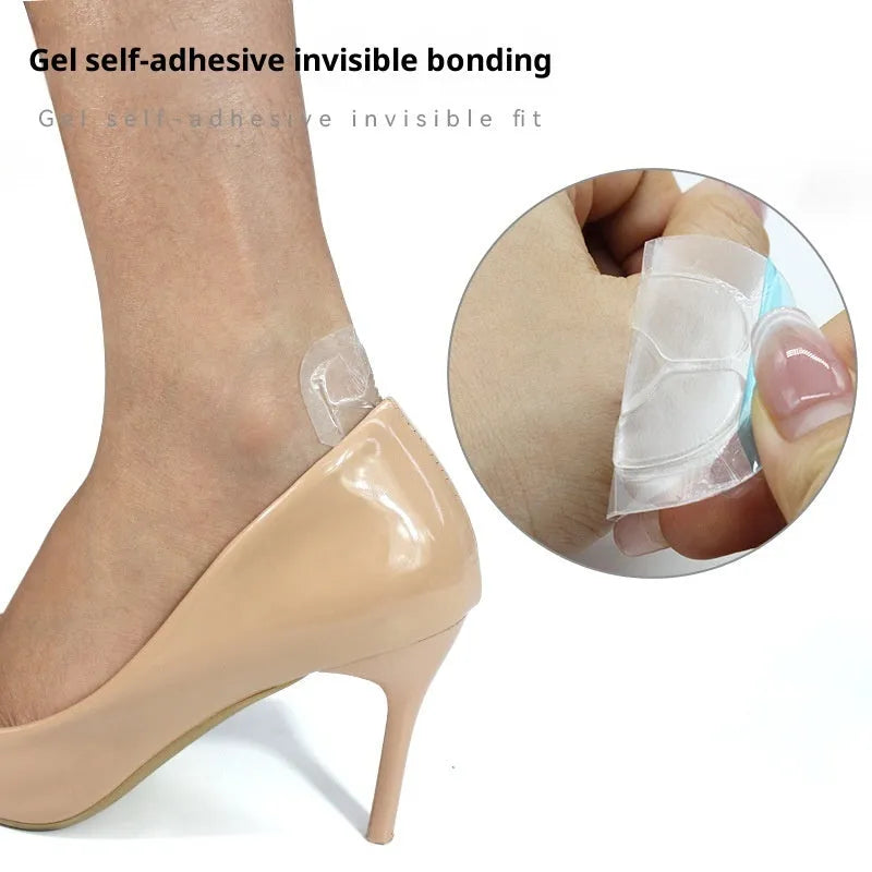Transparent hydrogel invisible foot anti-wear paste heel protector patch for all-season use