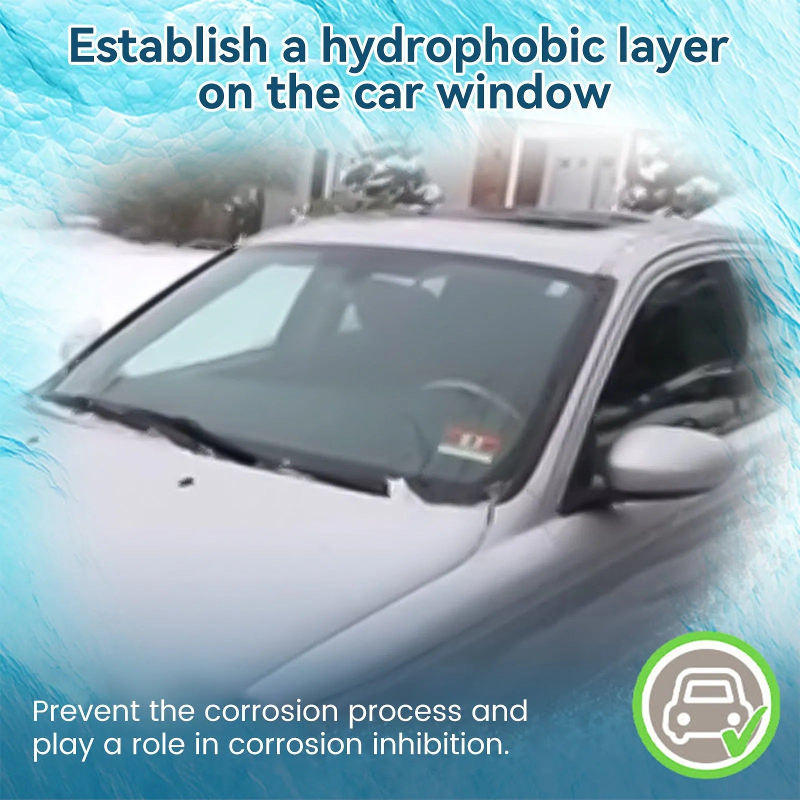 60ml car window deicing spray bottle for winter snow and ice removal