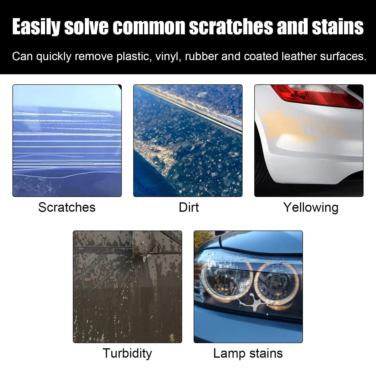 60ml car scratch repair cream tube with sponge for automotive paint polishing