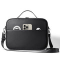 Black superfiber storage box for Apple Vision Pro MR glasses measuring 32.5x24.5x11.5 cm