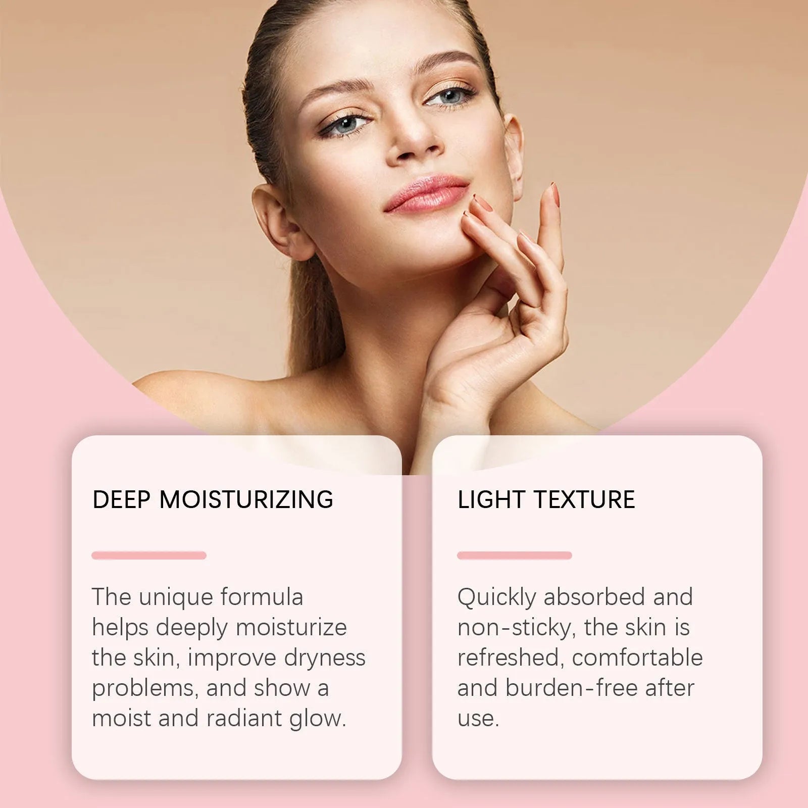 Hyaluronic Acid Moisturising Lotion bottle, 120ml capacity with cherry blossom extract