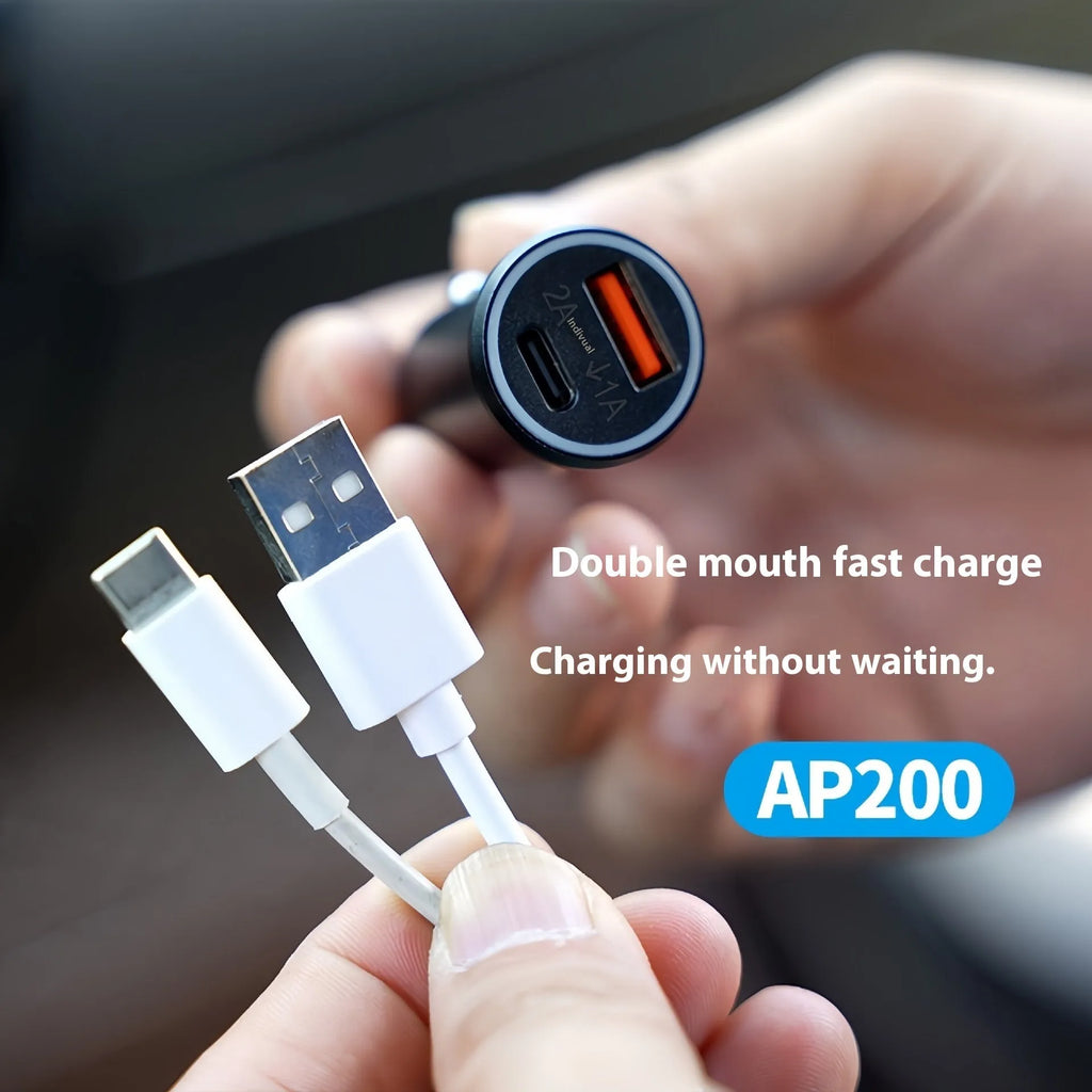 Black ABS car GPS locator device designed to plug into a vehicle's 12V power socket