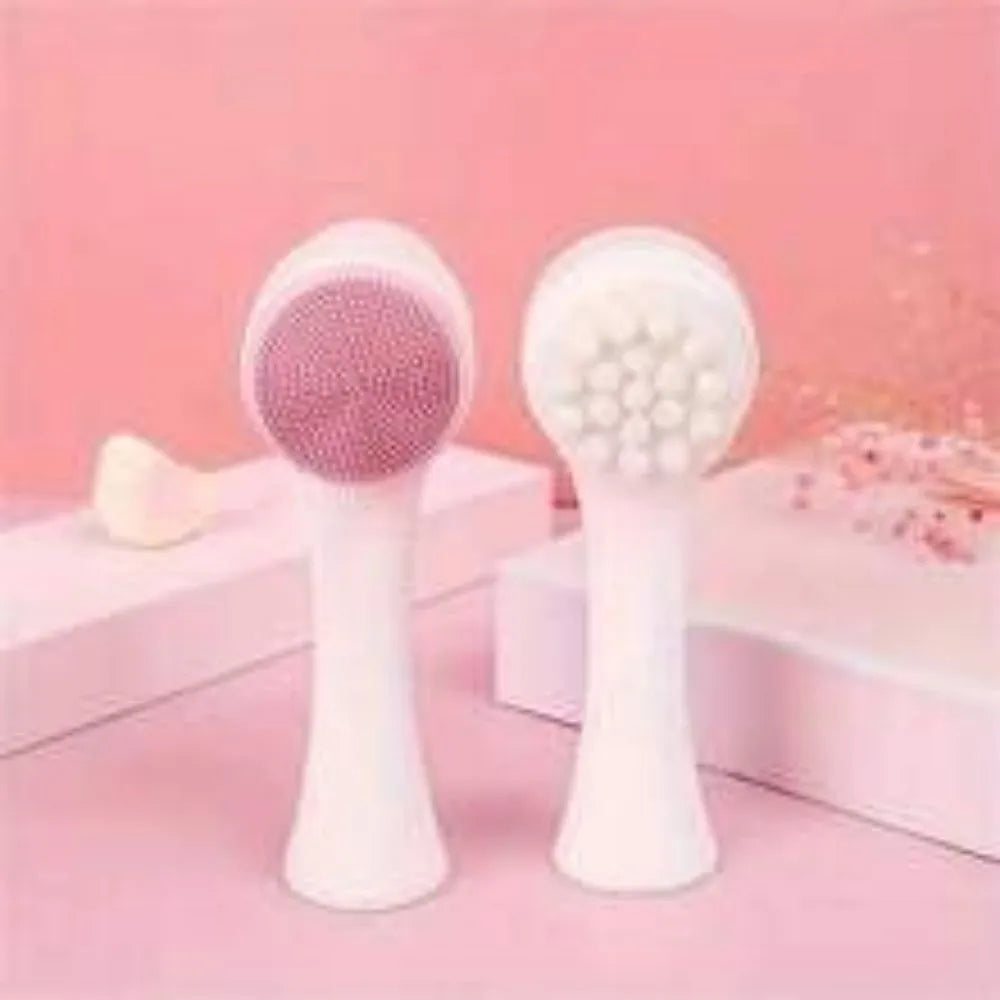 Blue pet paw brush with nylon bristles for dogs and cats grooming