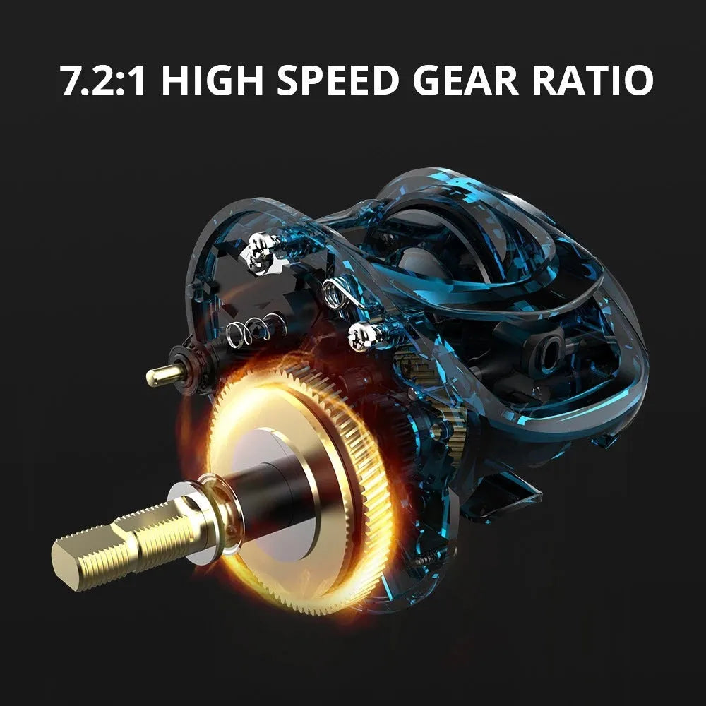 Drip wheel lure fishing rod rocking wheel fishing reel with left and right hand wheel options