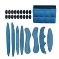 Universal cycling helmet breathable sponge liner with Velcro chin pad in blue, black, red, and grey colours