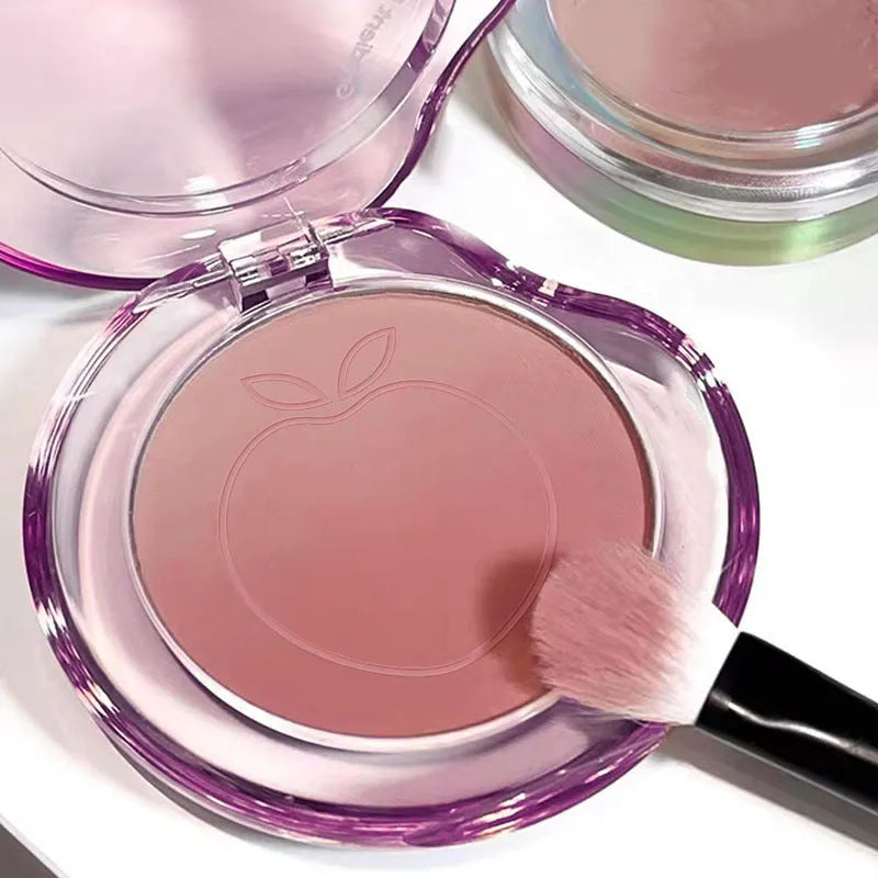 Bubble gradient powder blush compact in ebony rose with pseudo plain finish for dry skin