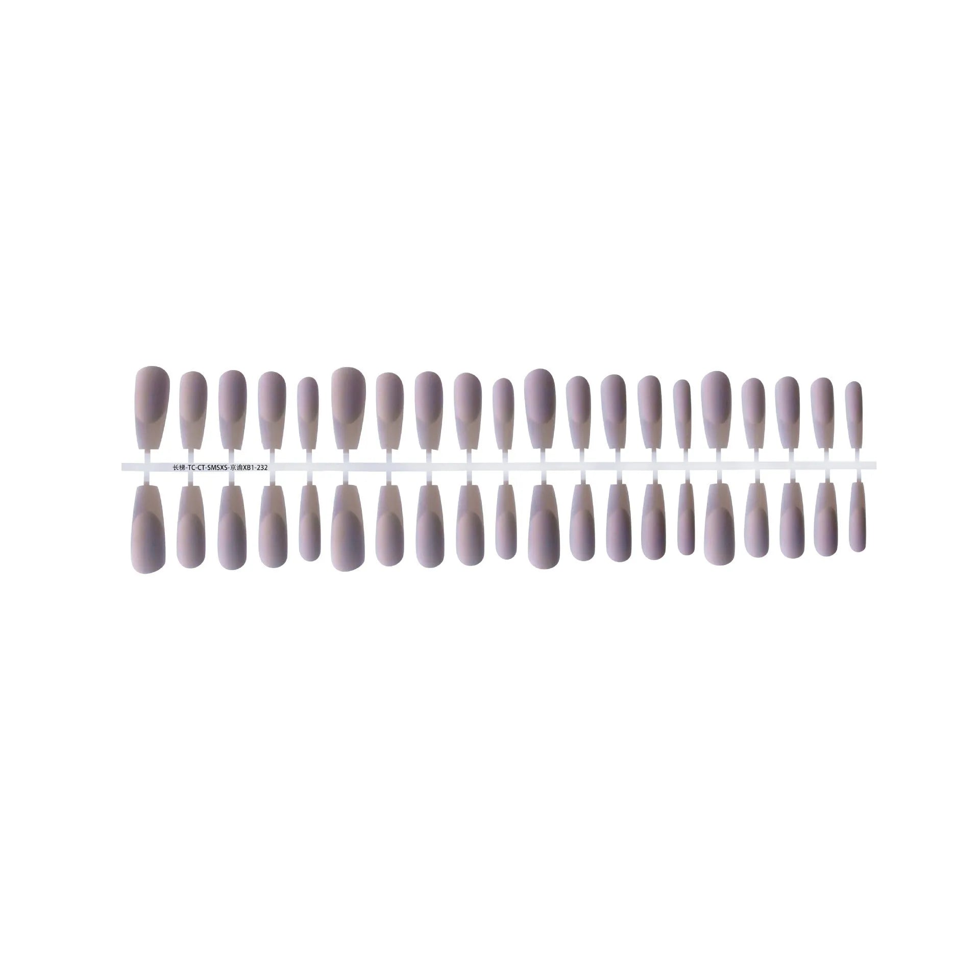 Set of 40 retro Chinese-style ultra-thin seamless nail tip space French manicure stickers in green and purple colours