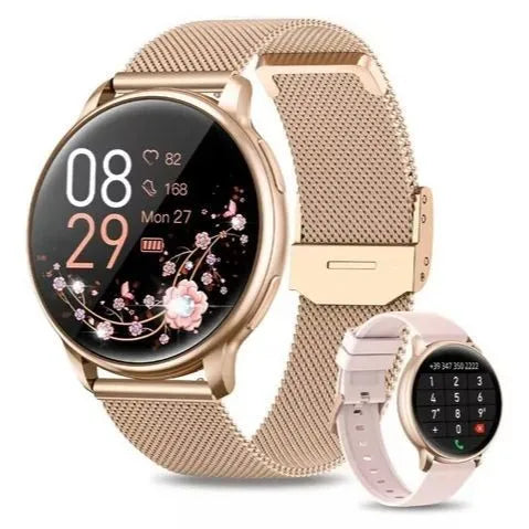 Smart watch with heart rate blood oxygen blood pressure body temperature monitoring TFT screen in black colour