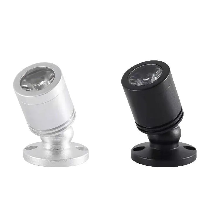 Mini Jewelly surface mounted spotlight in black finish with aluminium housing on ceiling