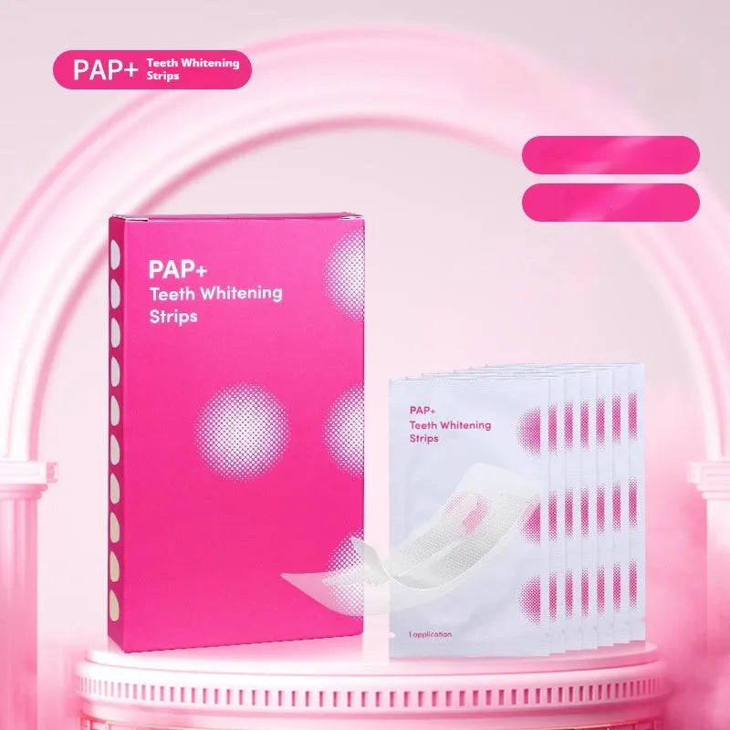 Box of whitening activated carbon anti-yellow stain tooth patch 7 pairs 14 stickers