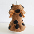 Polka dot pattern pet clothing for dogs and cats in skirt and four-legged styles